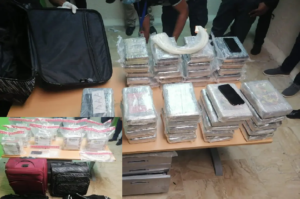 Ocupan 2 maletas con 45 paquetes de cocaína en aeropuerto de Punta Cana; arrestan a 7 empleados de la terminal aérea