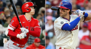 Fin a sueño fanático dominicano: Shohei Ohtani (Angelinos) y Bryce Harper (Filis) ganan MVP en las Grandes Ligas