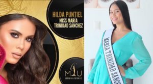 Miss María Trinidad Sánchez, Hilda Puntiel,  tras apoyo del público para ganar Miss Universo República Dominicana 2021