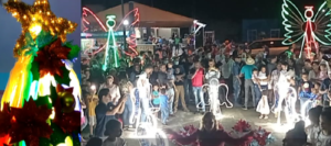 Con cientos de fuegos artificiales autoridades municipales anuncian la llegada de la Navidad en Río San Juan