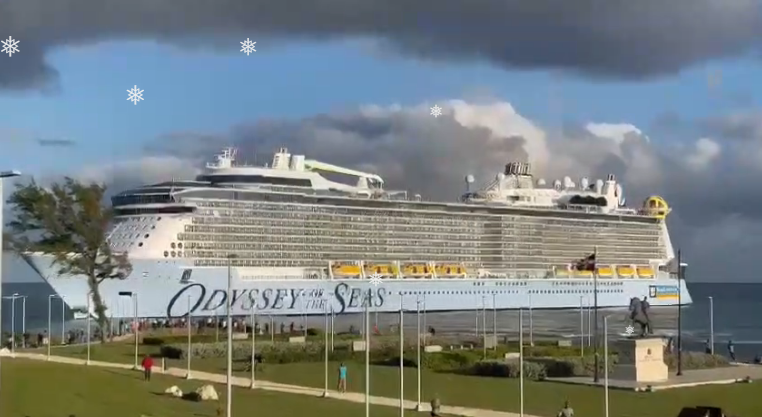 EN VIDEO: Llega a Puerto Plata el crucero Odisea del Mar, uno de los más grandes del mundo