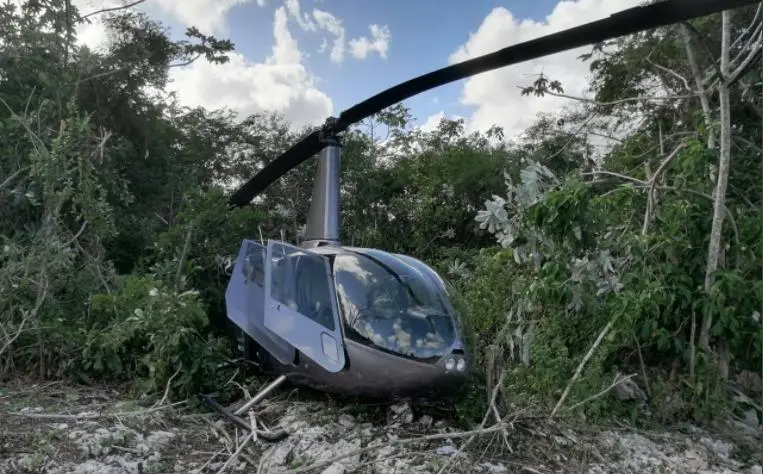 Otro aterrizaje forzoso de una aeronave de Helidosa; esta vez fue 