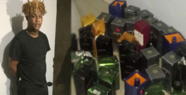 Quería asegurar romo fiesta de Año Nuevo! Apresan en Cabrera a uno robó 34 botellas de whisky en negocio de Gaspar Hernández