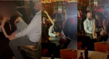 VIDEO! En aguas calientes novata latina de la Policía de Nueva York por “perrearse” a un teniente en fiesta navideña