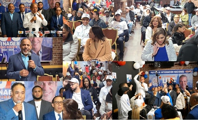 PIN juramenta en NY cientos dominicanos para apoyar reelección Abinader