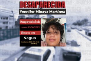 Reportan como desaparecida a una joven madre con discapacidad mental en Nagua