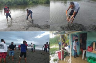 Candidato Rubén Santos activa equipo de limpieza ante inundaciones afectaron este viernes a Río San Juan