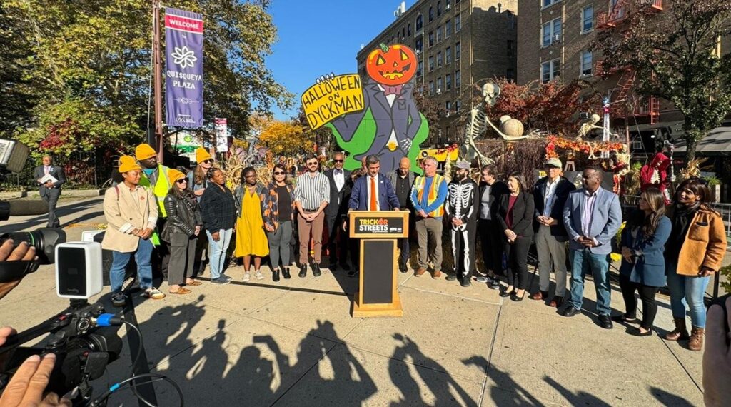 Anuncian más de 100 lugares NYC sin automóviles para celebrar Halloween