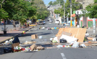 Paro se cumple a medias en barrios de Santiago; con fuerza en Nagua, Navarrete, Licey al Medio, Esperanza, SFM y Moca