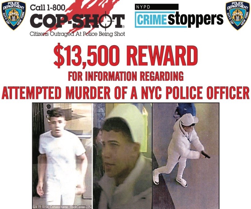 Policía NY apresa niño inmigrante de 15 años disparó a un agente, hirió turista en intentó robo en Times Square