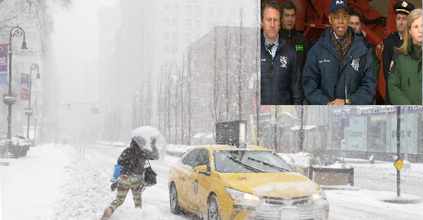 Nueva York bajo alerta fuerte nevada; esperan acumulación de hasta 12″, cierran escuelas y piden quedarse en casa
