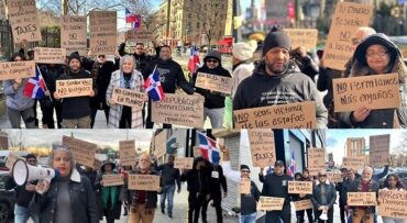 Organizaciones comunitarias NYC piquetean inmobiliarias RD visitan Alto Manhattan