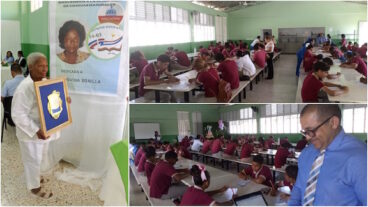 Distrito educativo de Río San Juan reconoce a la profesora Ludovina Bonilla