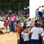 Con grandes manifestaciones de solidaridad y dolor sepultan los restos del softbolista Lebrón de Jesús en Río San Juan