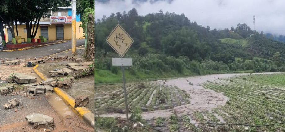 Muere mujer en Constanza aplastada por pared que cedió a intensas lluvias que han desbordado ríos y destruido cultivos