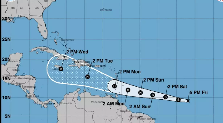 Se forma Tormenta Tropical número Dos en aguas del Atlántico; si toca RD podría ser como un huracán