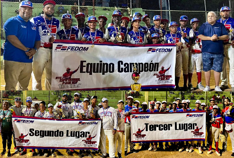 Santo Domingo se proclama campeón Nacional de Béisbol U12 de Fedom; Valverde se gana plata y San Cristóbal bronce