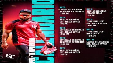 Gigantes del Cibao jugarán nueve partidos de pretemporada