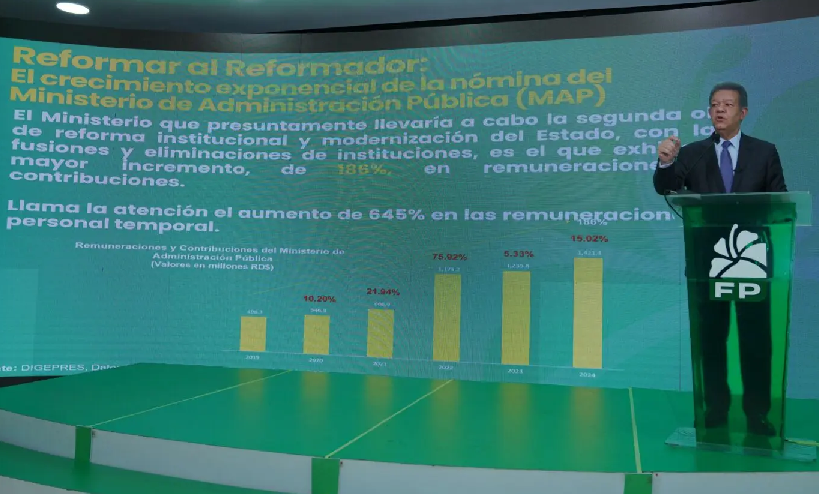 Leonel advierte reforma fiscal generará situación de ingobernabilidad; bebé y muertos pagarán