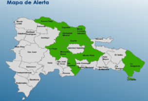 COE emite alerta verde para 10 provincias ante inundaciones y crecidas ríos por fuerte vaguada