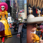 Celebración del Día de Muertos en Times Square! DOT trae a NY el evento más visto fuera de México