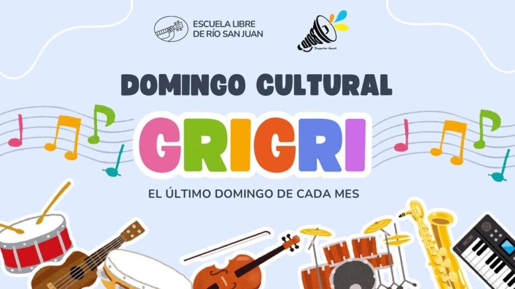 Escuela Libre de Río San Juan y Despertar Juvenil 081 invitan al 1er ´Domingo cultural: Gri Grí´