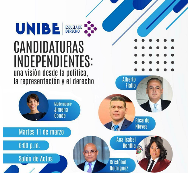 Escuela de derecho de UNIBE realizará foro sobre las candidaturas independientes