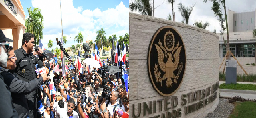 Embajada EE.UU. en RD advierte a sus ciudadanos por marcha de Antigua Orden este viernes hacia el Congreso