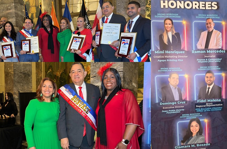 Presidenta de NatDDP y El Bronx reconocen dominicanos ejemplares del condado