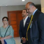Antonio Espaillat y su hermana llegan a la Procuraduría para ser interrogados por el derrumbe del Jet Set