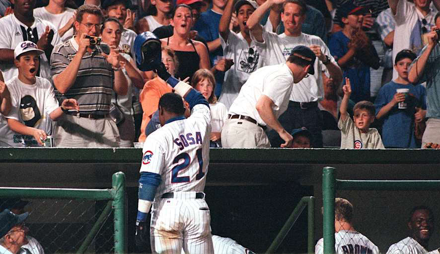 Sammy Sosa! Inmortalizado este viernes en el Salón de la Fama de los Chicago Cubs en el Wrigley Field