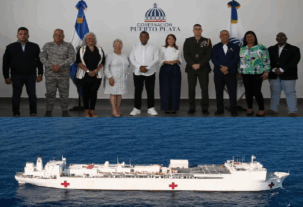 Buque Hospital USNS Comfort brindará atención médica gratuita del 17 al 19 de julio en Puerto Plata