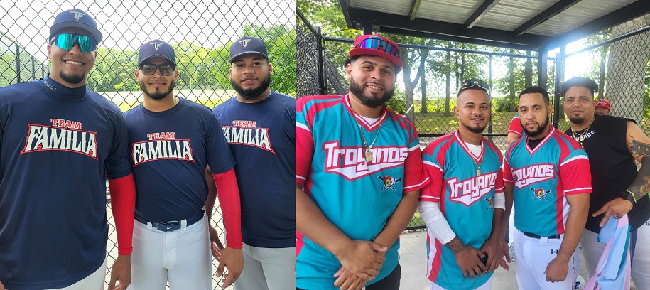 Team Familia y Los Troyanos dividen en softbol de New Jersey ¨Don Manuel Paulino¨