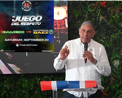 Llama apoyar partido baloncesto Bameso-Mauricio Báez de RD en Prudential Center de Newark-NJ