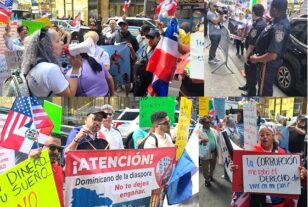 Protestantes contra política Abinader acusan consulado en NYC llamarle la Policía y amenazar con Inmigración