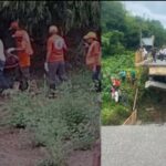 Fallece conductor de camión cayó al río al colapsar puente en Yamasá en momentos transitaba por la vía