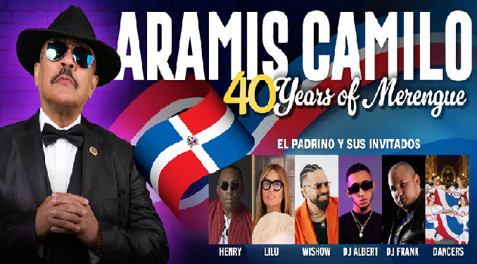 El Padrino del Merengue, Aramis Camilo celebra ’40 Años de Merengue' este viernes en el Hostos Center del Bronx