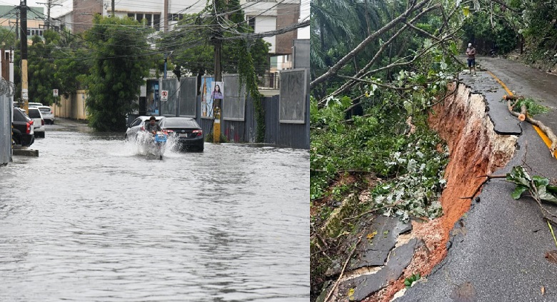 COE reporta 351 casas dañadas y 1,781 desplazados por lluvias; suspenden labores y preocupa derrumbe en Cabrera