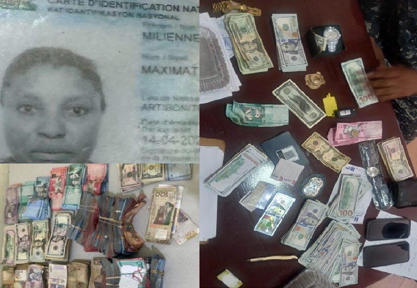 Que qué! Apresan 2 haitianos, uno con 809 papeletas de dólares falsos, incluido 105 de US$1 millón; y otra con RD$3.5 MM