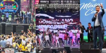 Miles de latinos, incluidos cientos de dominicanos, llenan de alegría y folklore la plaza de Times Square en NY