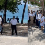Ministro Collado deja iniciada reconstrucción playa Mino en Río San Juan; advierte no tiene compromiso con contratista