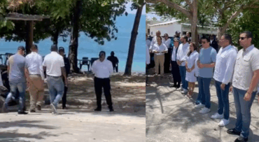 Ministro Collado deja iniciada reconstrucción playa Mino en Río San Juan; advierte no tiene compromiso con contratista