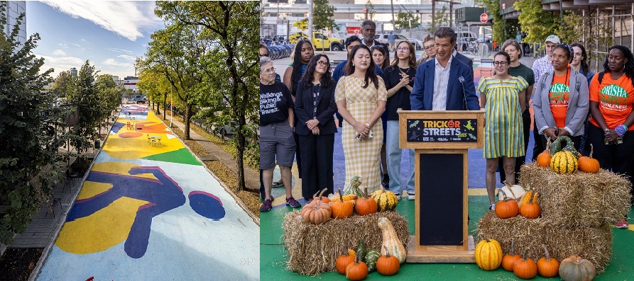 NYC DOT deja abierta celebración “Trick-or-Streets con inauguración nueva plaza en Long Island City, Queens