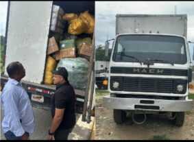Individuos armados interceptan camión en autopista Duarte con mercancía por cerca de RD$10 millones