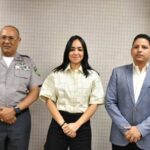 Ministra Raful y Director de la PN 