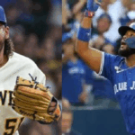 Dominicanos Freddy Peralta y Vlady Guerrero Jr. claves en el primer triunfo de Brewers y Toronto en Serie Divisional