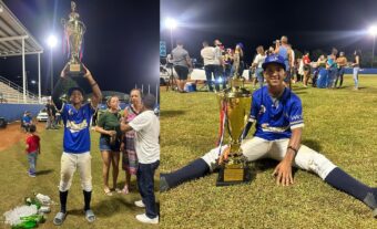 Entregan copa de Béisbol Amateur de Santiago al combinado de Tamboril por 2do. año consecutivo