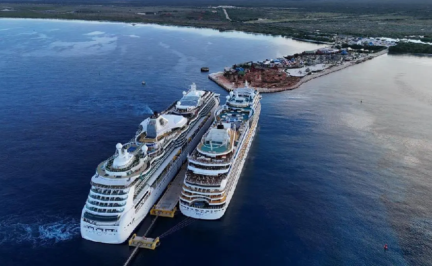 Anuncian llegada histórica de dos cruceros con 4,679 pasajeros al puerto de Cabo Rojo, en Pedernales