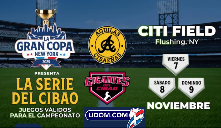 Lidom quillao con Latin Events por cancelar serie Aguilas-Gigantes en NY: 
