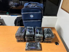 Atrapado en aeropuerto Las Américas un alemán con 17 paquetes de cocaína intentaba llevar a Frankfurt, Alemania